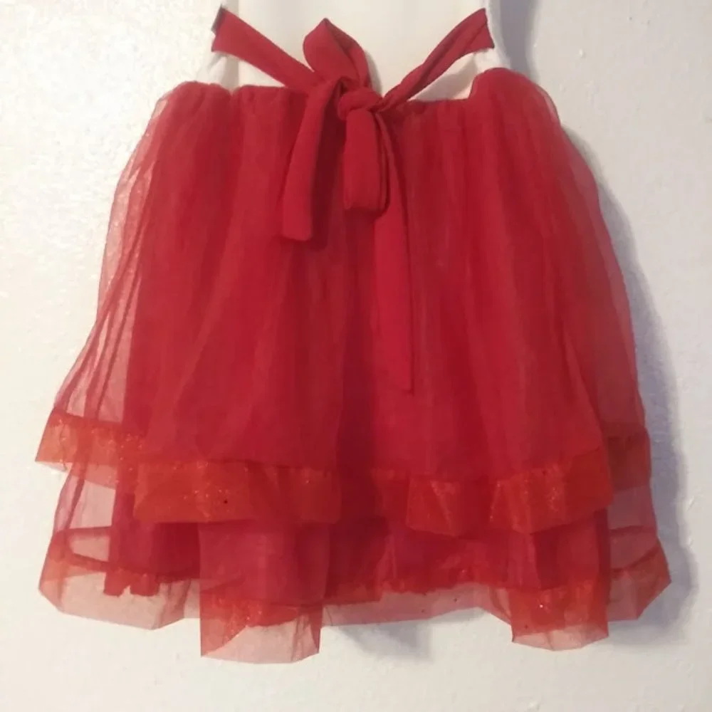 Creaciones Maravilla Platin girls size (8) red and white dress